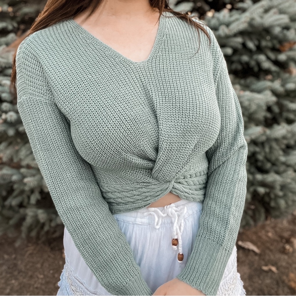 Francesa’s Brand New Blue Sweater